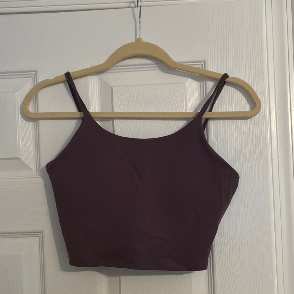 Cropped Tank with Built-In Bra